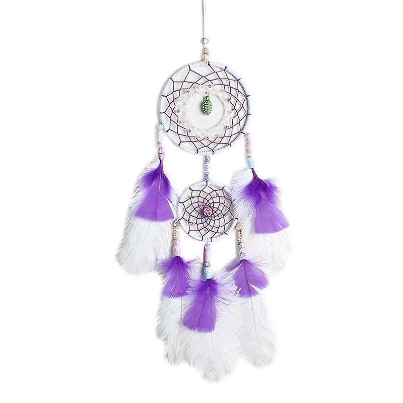 Slowmoose Creative Handmade Dream Catcher-retro Feathers Ornament UV0176-200002984