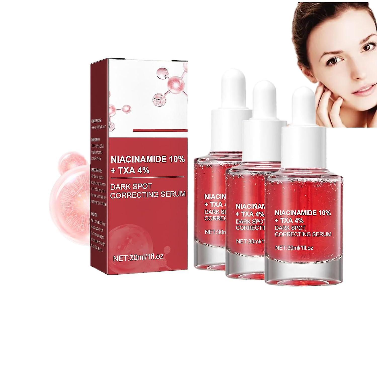 Hxetlv Dark Spot Correcting Serum, 10% Niacinamide+ 4% Tranexamic Acid, Anti-Aging Dark Spot Correcting Serum, Nicotinamide Serum 3pcs