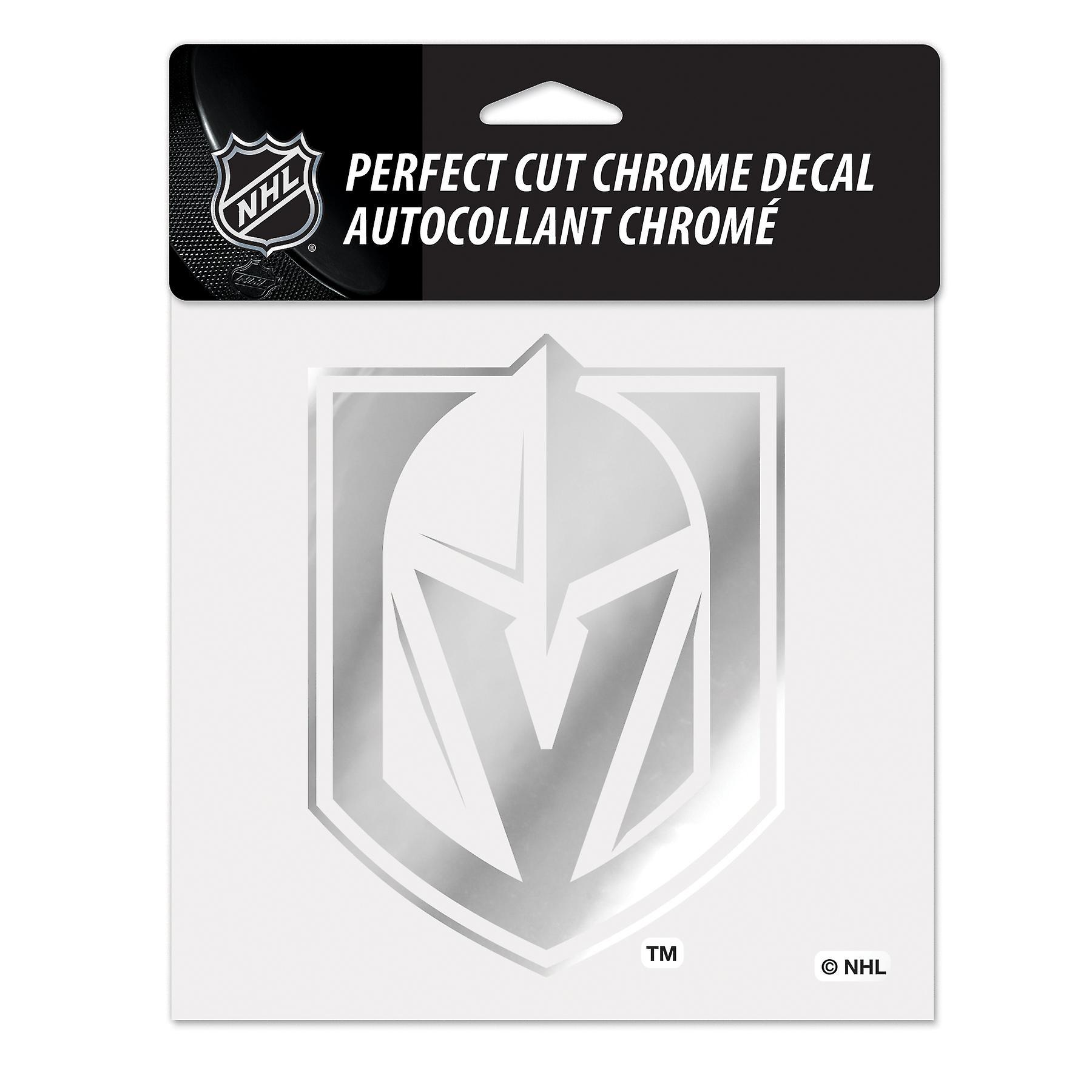 Wincraft Sticker 15x15cm - NHL CHROME Vegas Golden Knights Silver One Size