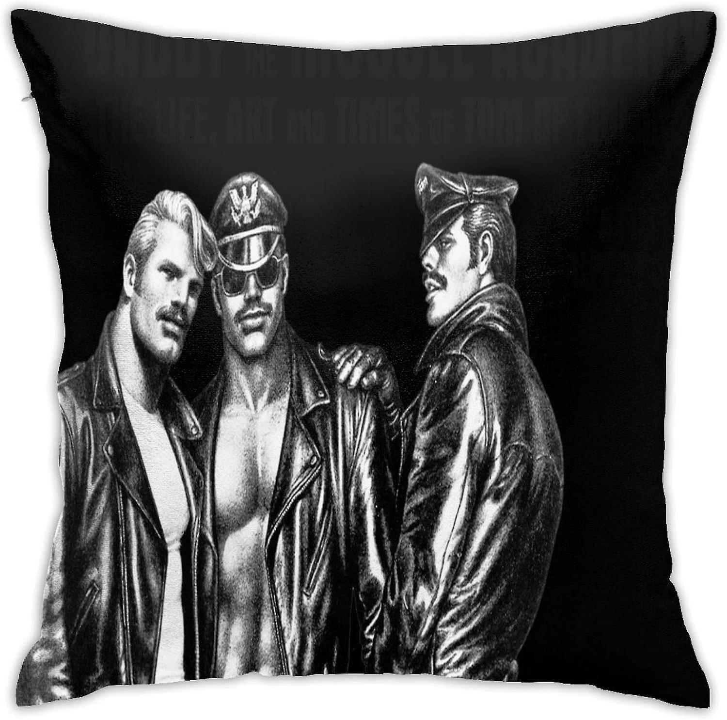 Kerota Bedding Pillow Covers Funny The Art And Life Of Tom Of Finland Throw Pillow Covers Pillowcase 18 X 18 Inch -TB625 45X45CM