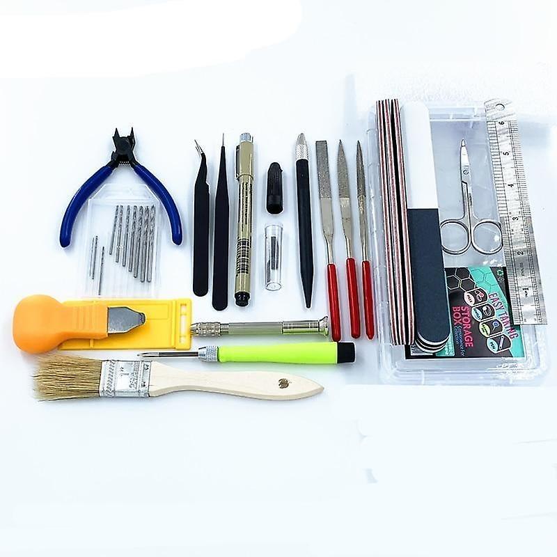 Slowmoose Hobby Model Tools Set - Pvc Cutting Mat & Pliers Polishing Grinding Machine Kit HOT SALE-366