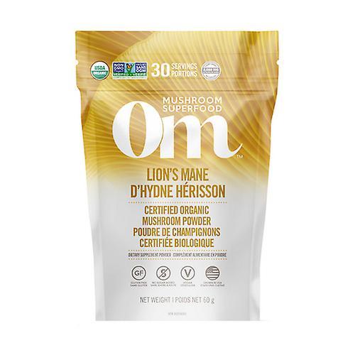 OM Mushroom Lion's Mane Mushroom Powder, 60 Grams (Pack of 1)