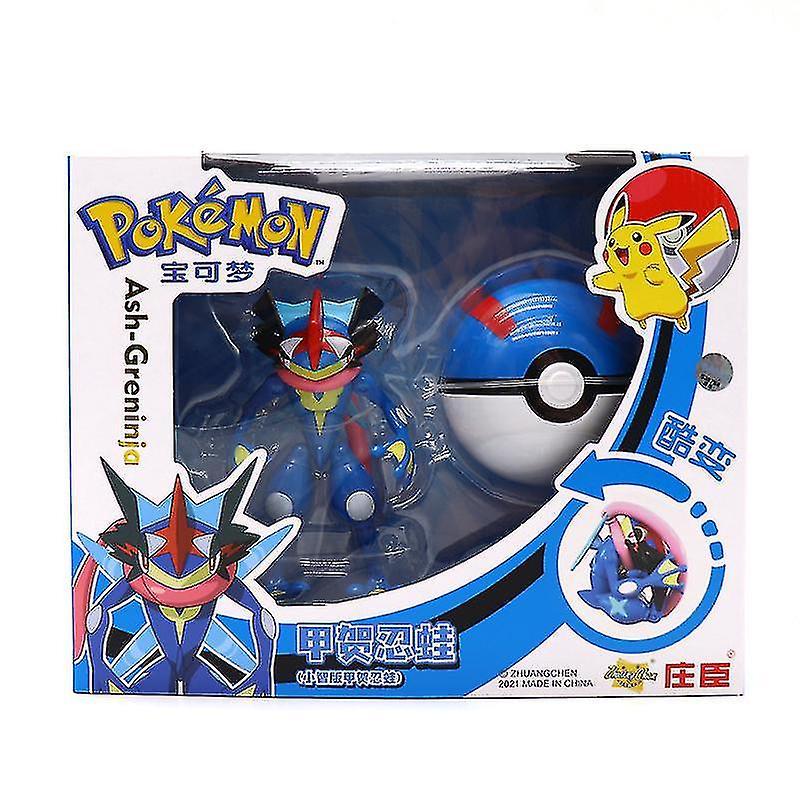 Wfuo Deformed Pikachu Doll Pokeball Children's Toy Gift Deformed Toys Greninja