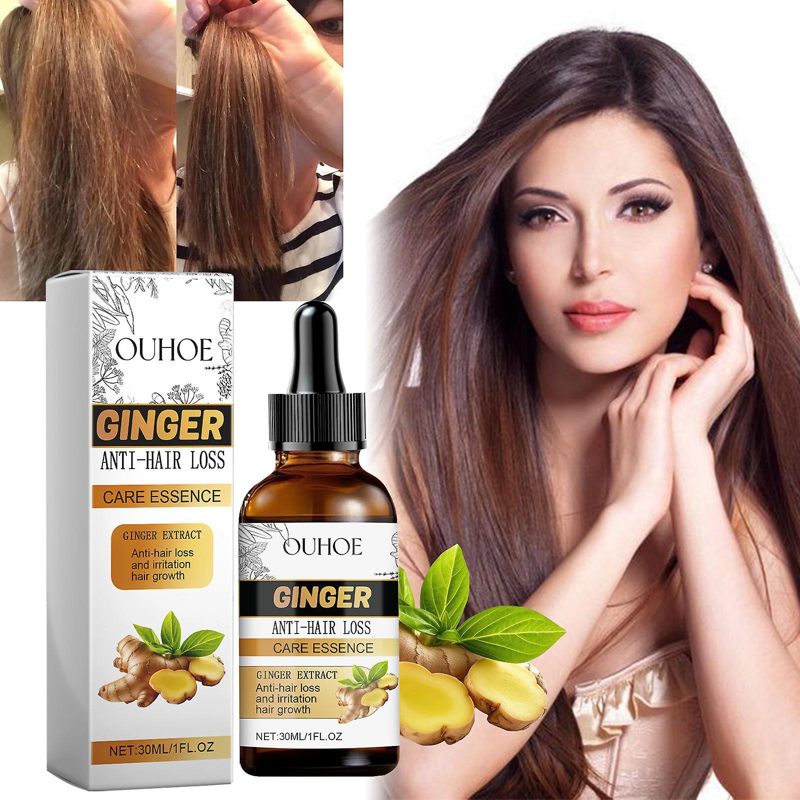 Antbaba Ginger Hair Treatment Oil, Hair Growth Serum for Hair Loss, Deep Moisturizing Serum for Dry Damaged Coarse Hair, Ginger Anti-Hiar Loss 3pcs