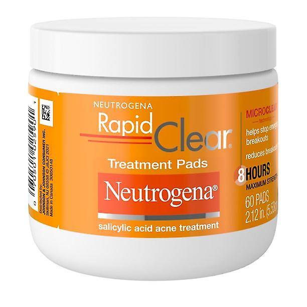 Neutrogena Rapid Clear Maximum Strength Acne Treatment Pads, 60 Ct