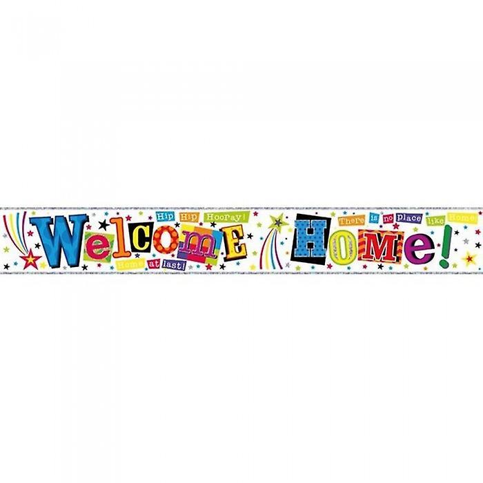 Simon Elvin Welcome Home Foil Banner (Pack Of 6) Multicoloured One Size