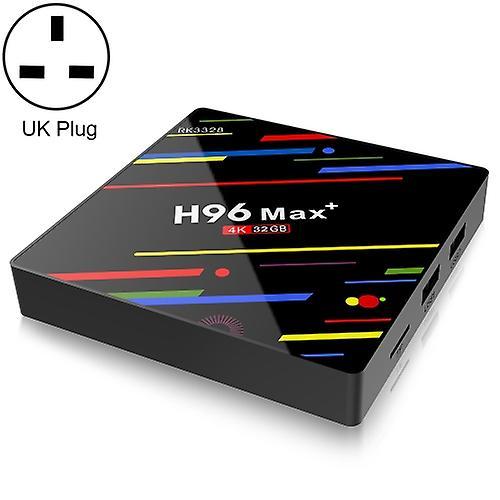 Funspace H96 Max+ 4k Ultra Hd Full Hd Media Player Smart Tv Box With Remote Controller, Android 9.0, Rk3328 Quad-core 64bit Cortex-a53, 4gb+32gb, S...