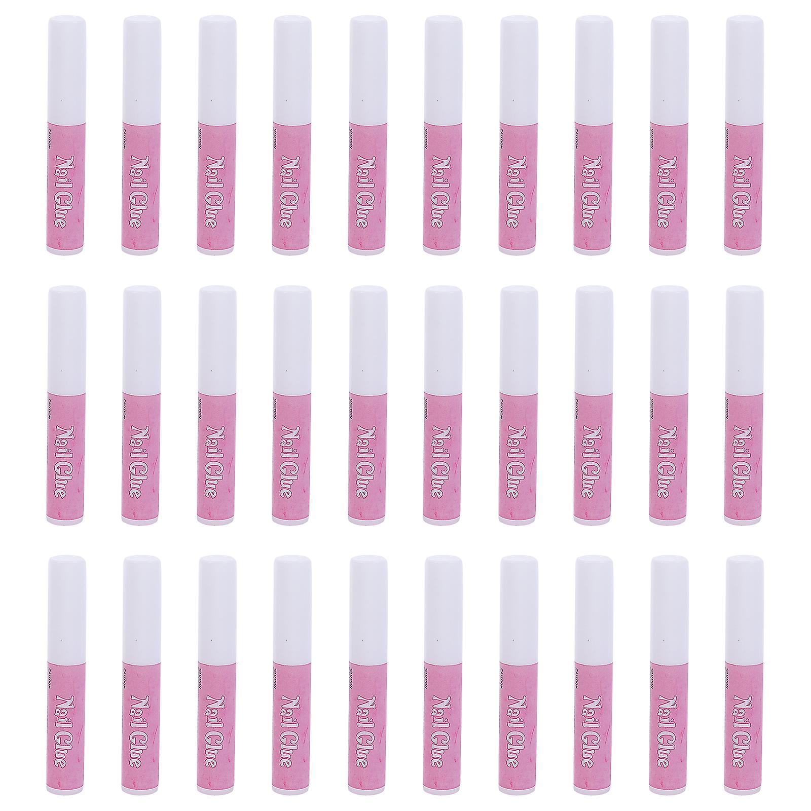 Tinksky 30 Pcs Acrylic Nail Glue Manicure Nails Glue Nail Glue Acrylic Nails False Nail Tip Glue Nail Glue Press Nails White 6.7x0.9cm