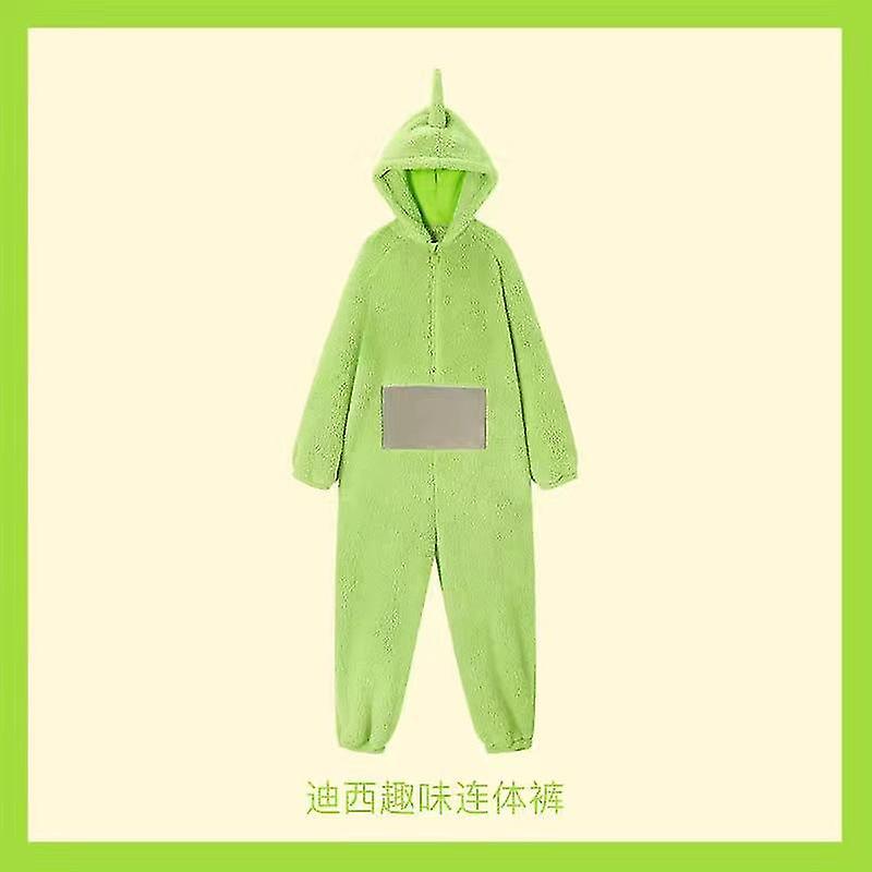 Cryin New Teletubbies Costume Adults Lala Tinky Winky Onesies Cosplay Christmas Pajamas Pyjamas Halloween Animal Sleepwear Jumpsuit Dipsy Teletubbi...