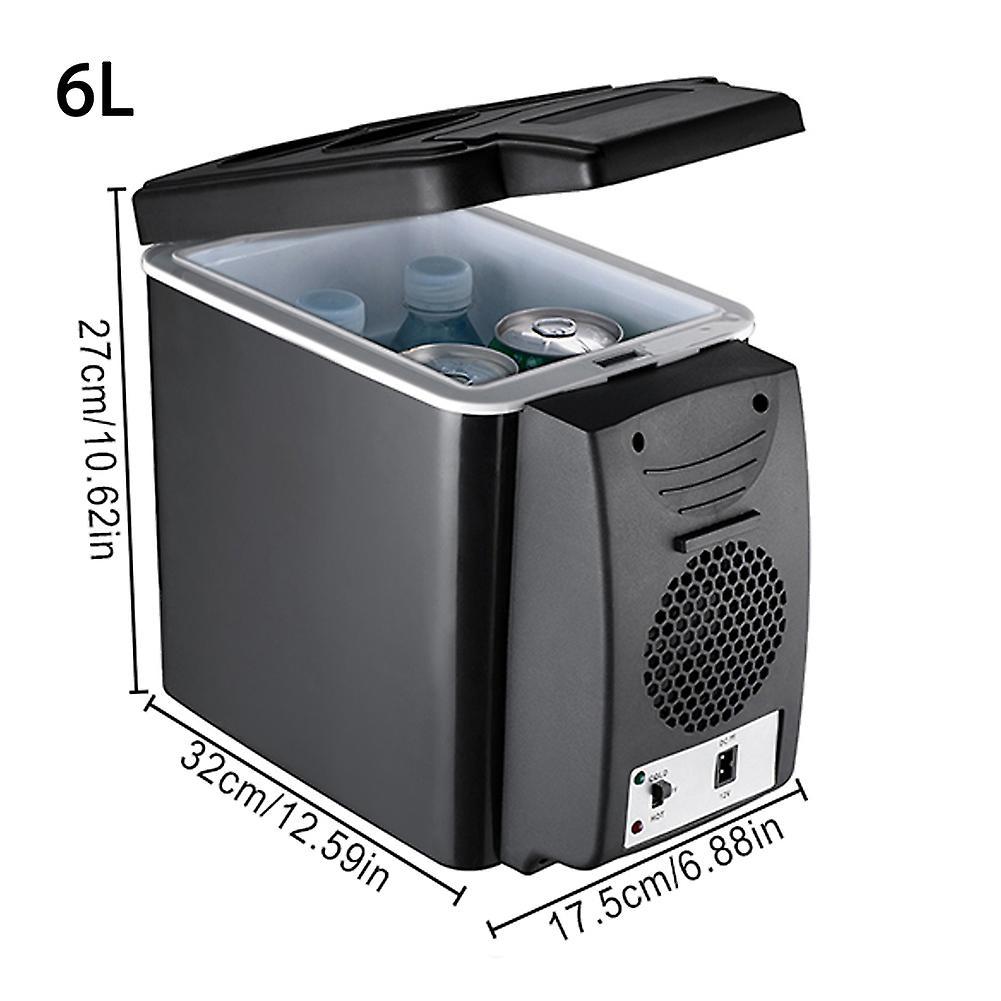 Atuto 6l/ 7.5l Portable Mini Auto Fridge Cooler Freezer Warmer Car Refrigerator Hot And Cold Double Use For Car Use 6L black