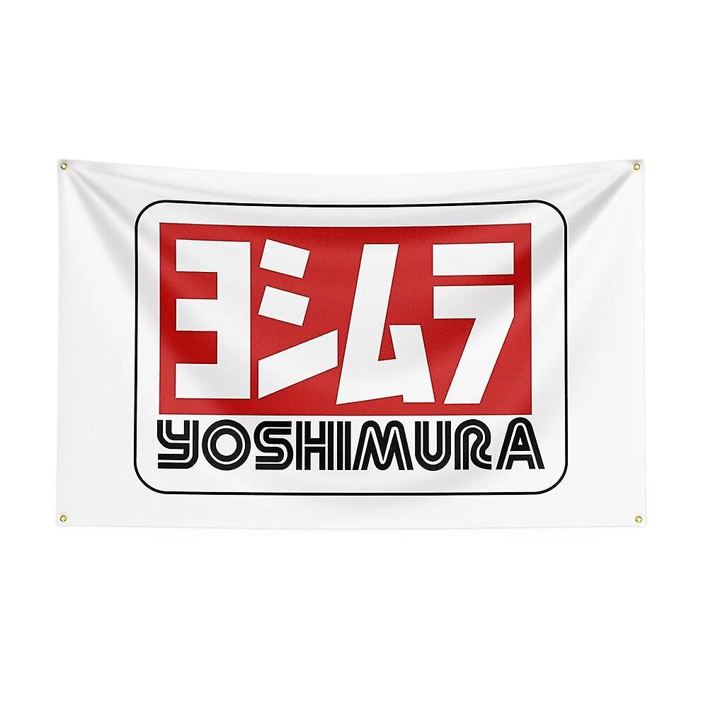 Scitoo Bendera Yoshimura 90X150Cm Spanduk Mobil Balap Cetak Poliester untuk Decor1 C 60x90 cm