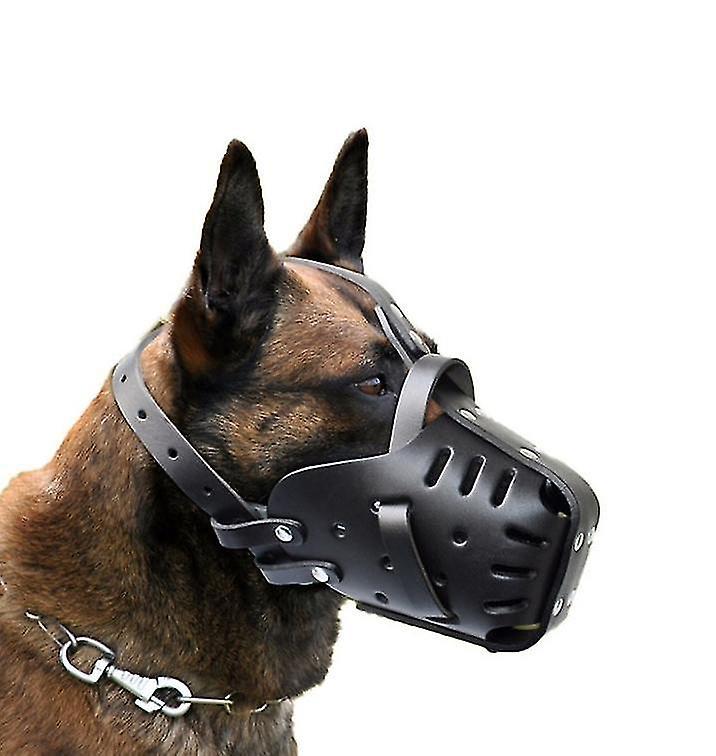 Hlraizz Dog Muzzle, Dog Muzzle Mesh Mask With Adjustable Straps, Prevent Biting Chewing And Licking Breathable black M