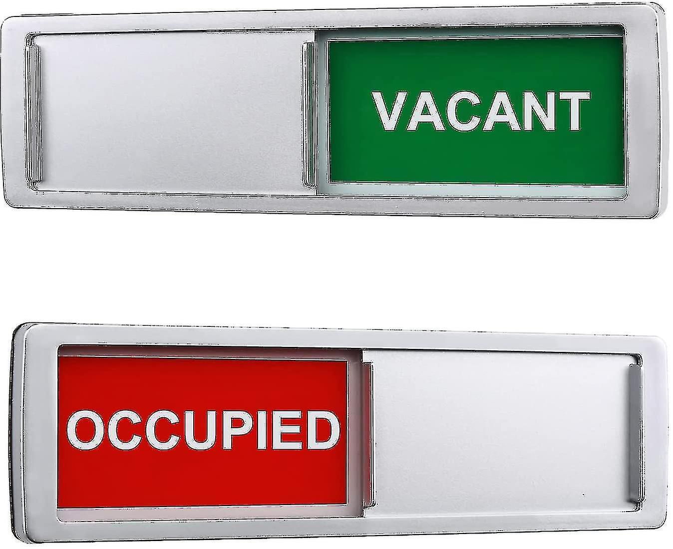 Lohill Open Closed Sign, Open Signs Privacy Slide Door Sign Indicator Silver-vacant occupied sign