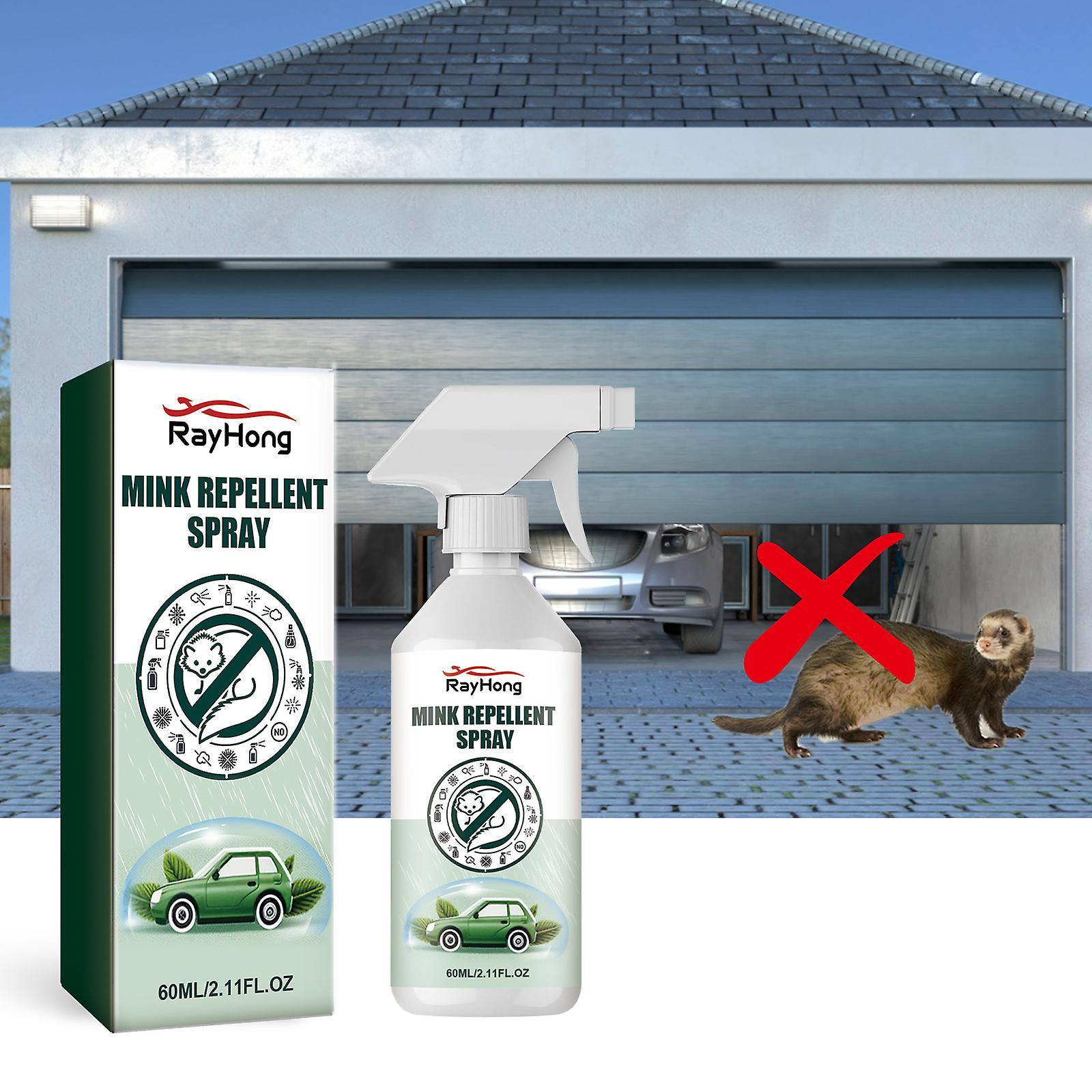 Nspiel Mink Repellent Spray, Rodents Repellent with Natural Ingredients to Repel Mice Weasel, Mink Repellent Peppermint Spray for Home Outside 1pcs...