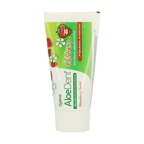 Optima - AloeDent Aloe Vera Fluoride Free Toothpaste (Strawberry) 50 ml of gel (Strawberry)