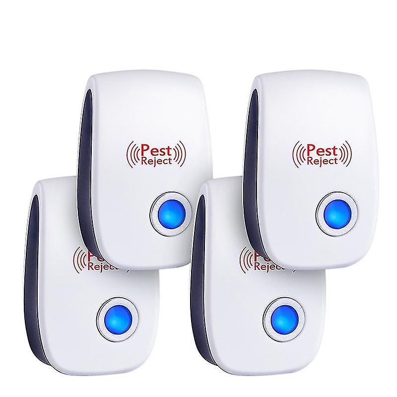 Exia Ultrasonic Pest Repeller, 4 Pack Plug In Electronic Pest Repeller, Mouse And Rat Repeller, Pest Control Insect And Spider Repellent Mice Repel...