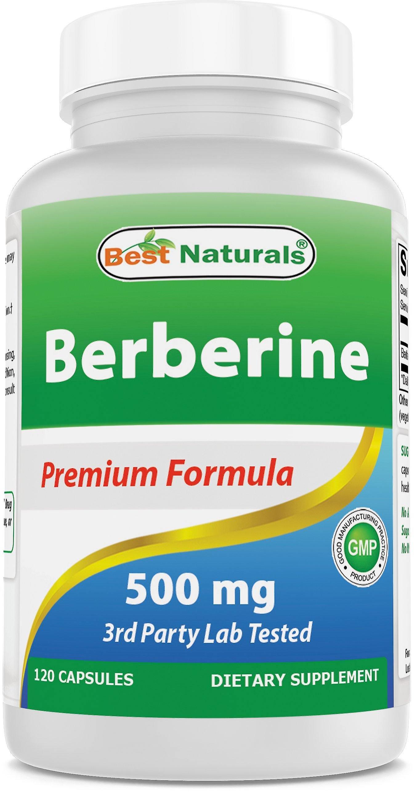 Best Naturals Berberine 500mg 120 Capsules - Supports Immune Function, Cardiovascular & Gastrointestinal Function