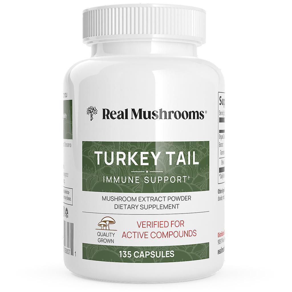 Real mushrooms turkey tail organic mushroom supplement 135caps