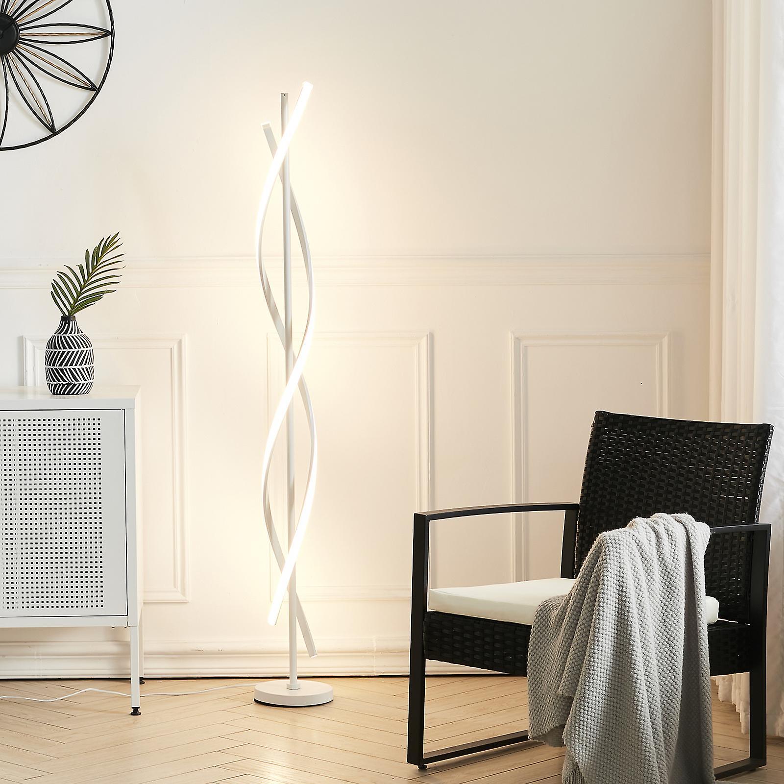 Living And Home 60W Modern LED Floor Lamp for Living Room, Dinning Room Office White