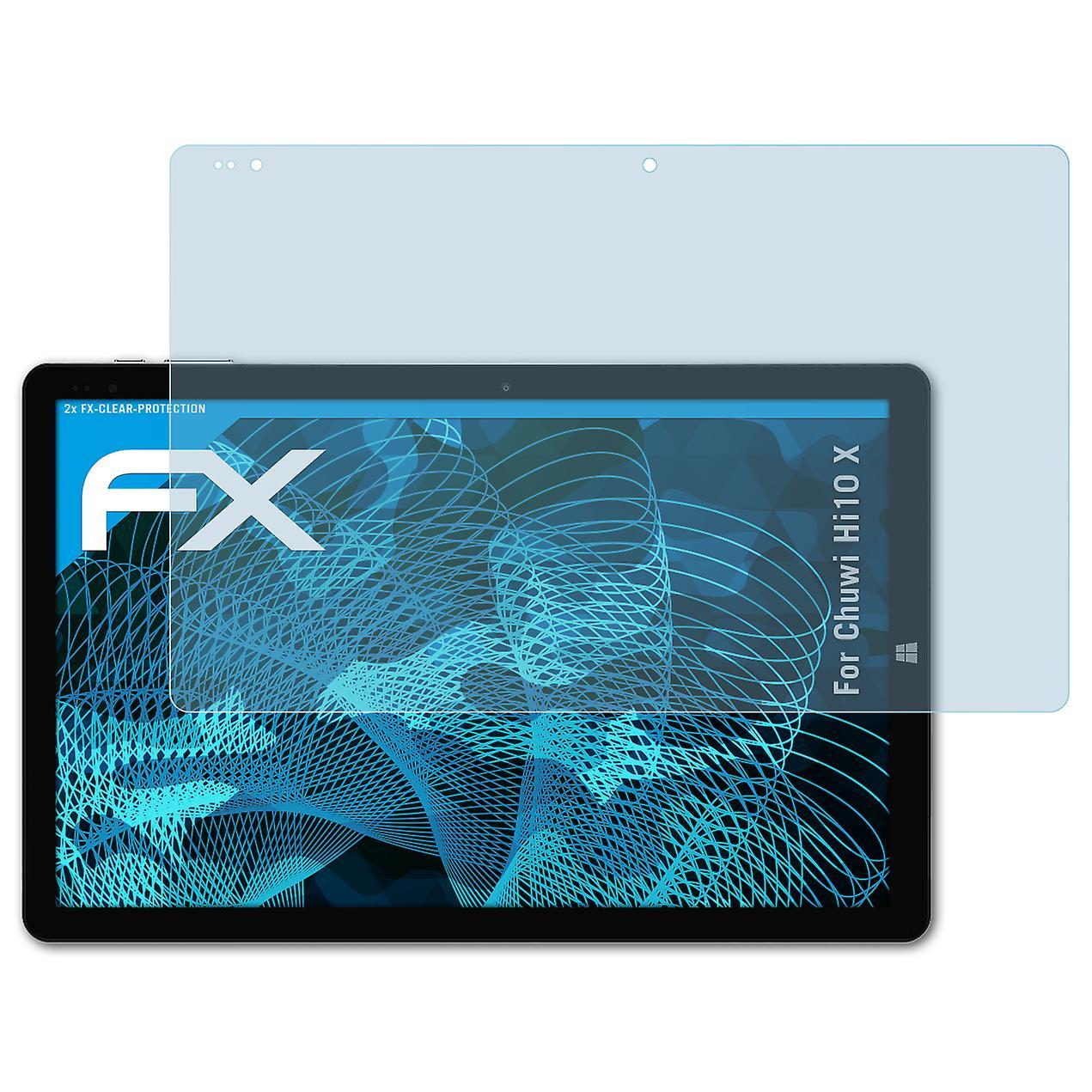 atFoliX 2x protective film compatible with Chuwi Hi10 X screen protector clear 01 FX-CLEAR