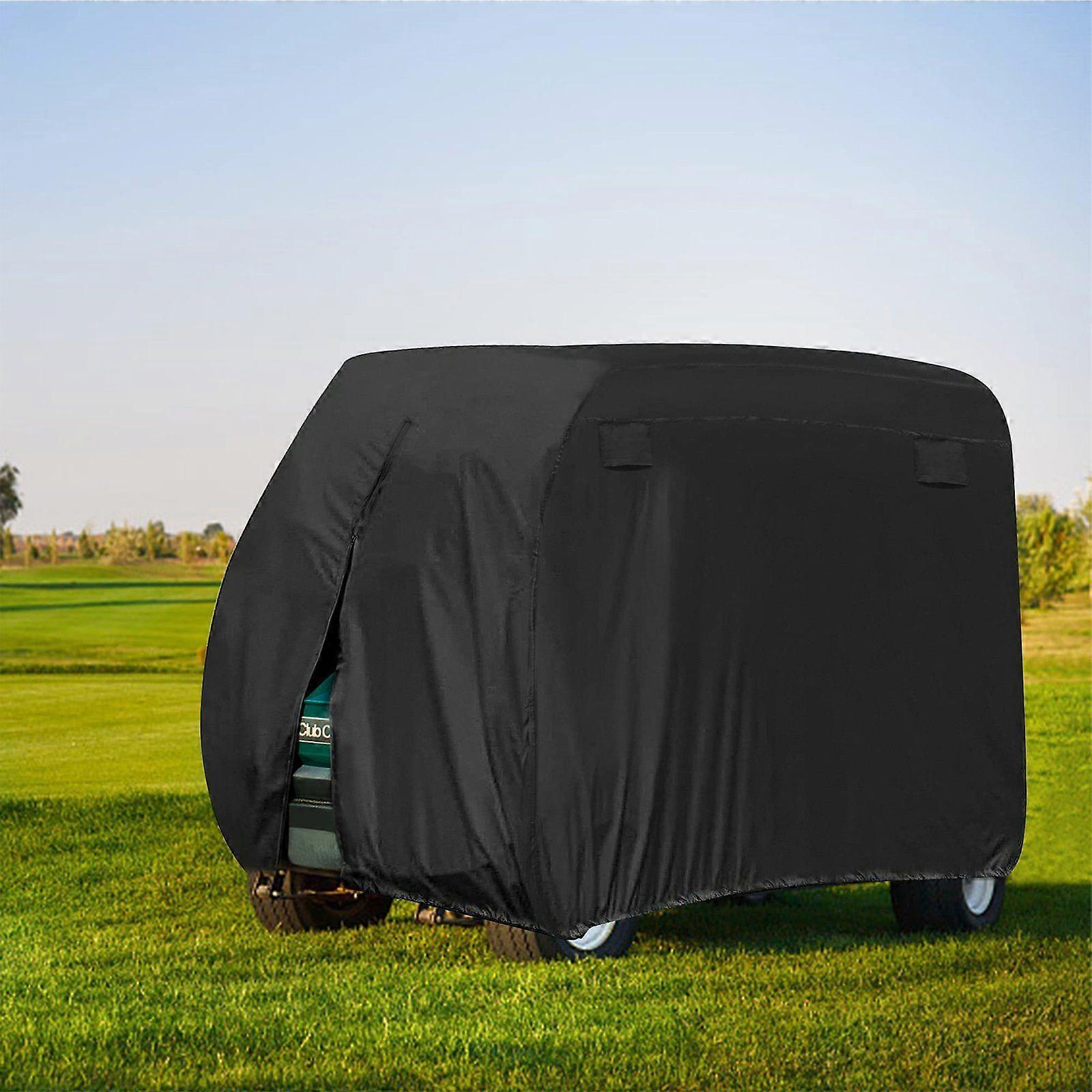 Scsrbsm 242*122*168 cm,Motorhome protective cover golf cart cover for 2-4 passengers, waterproof, windproof, 210D Oxford fabric, UV-resistant, rain...