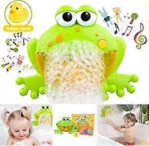 Kongque - Baby Bath Bubble Toys Set, Automatic Frog Bubble Maker Kids Bath Bubble Machine With 12 Music Baby Fun Bath Toys