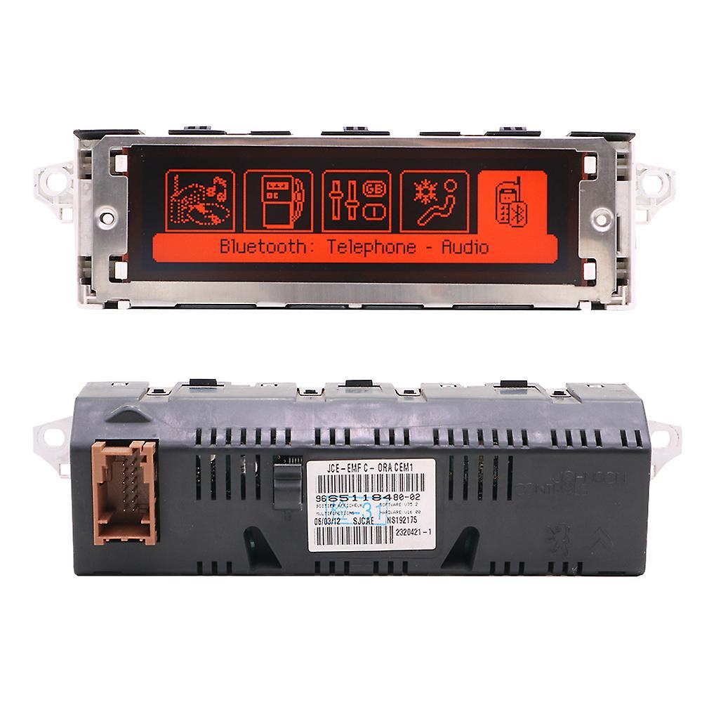 Muggys Car Screen Type C 12 Pin Support Bluetooth Red Display For Peugeot 307 308 407 408 207 2008 3008 Citroen C2 C3 C4 C5