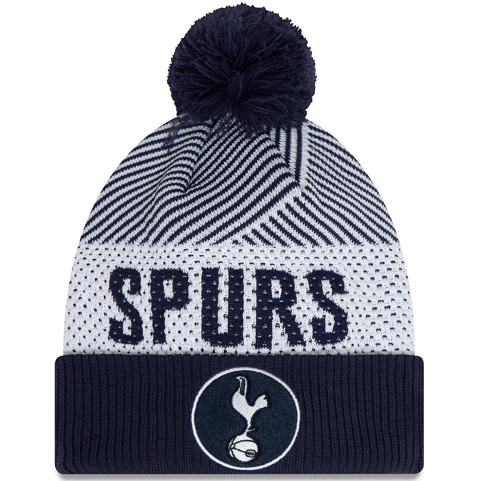 New Era Mens Tottenham Hotspur FC Cuff Knit Warm Winter Bobble Hat - Blue One Size