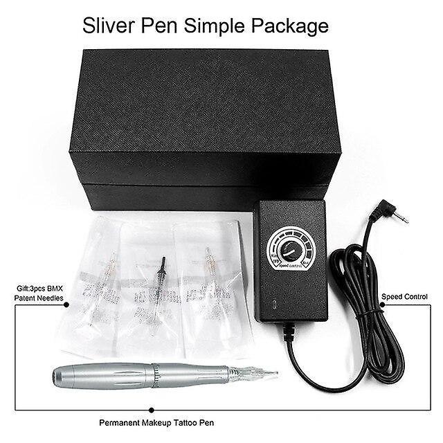 Slowmoose Tattoo Machine Pen - Quiet Motor Pen Permanent Makeup Machine With Easy Click LW002 Pen