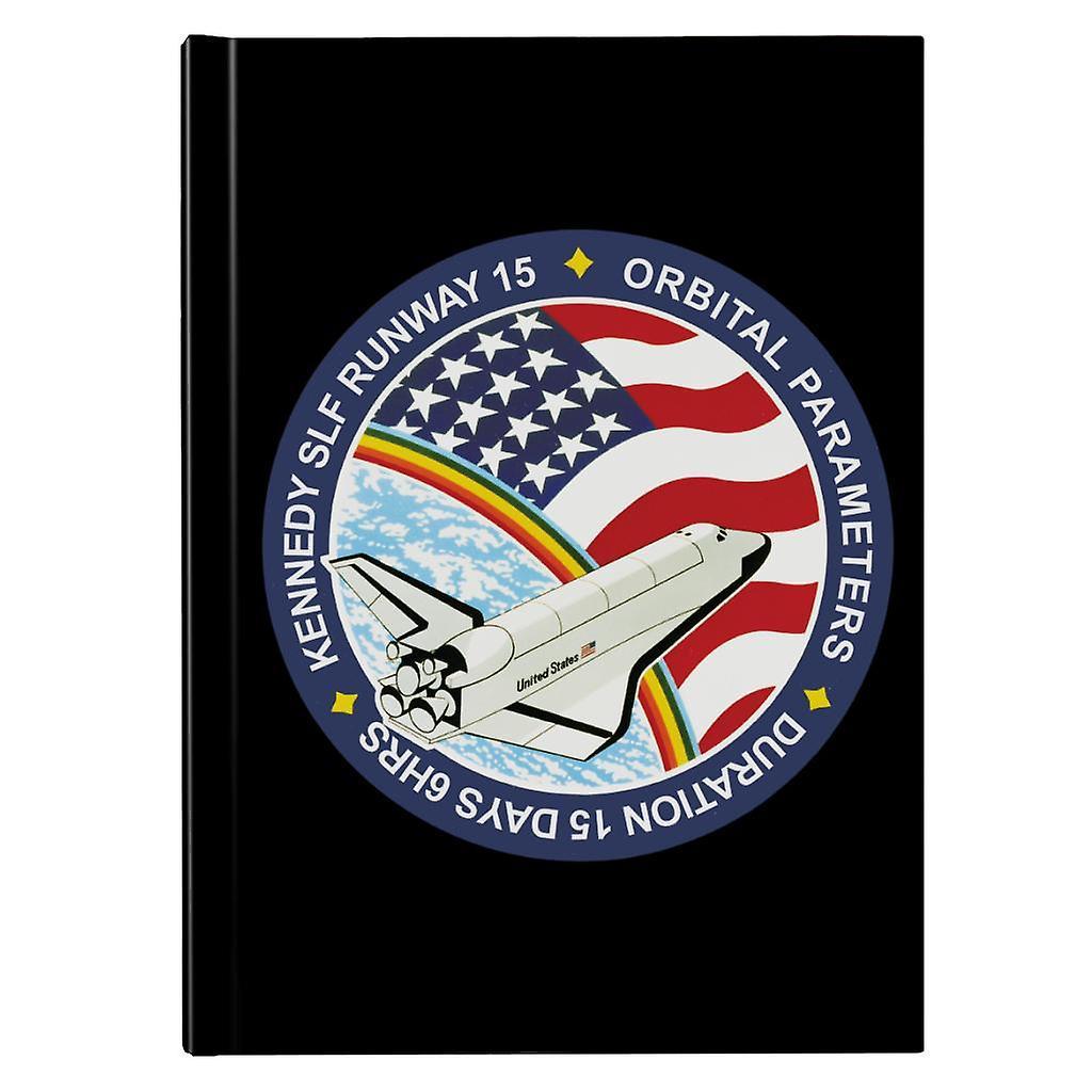 NASA STS 61B Space Shuttle Atlantis Mission Patch Hardback Journal Black 13 x 18.5 cm