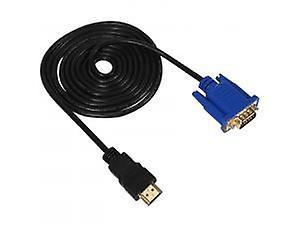 Siguang HDMI Male to VGA Male 6ft Adapter Converter 1080p Cable 15-pin for PC, HDTV, DVD js