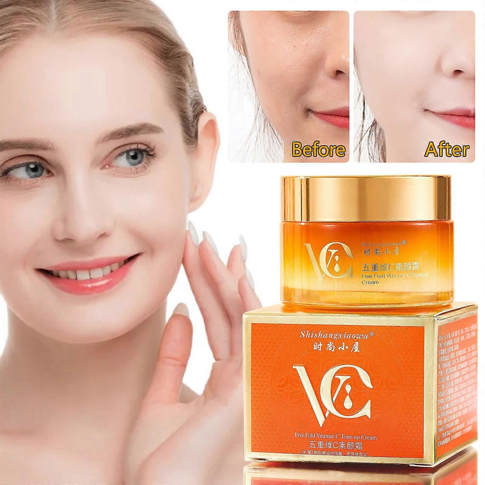 Kakanwo Five-Fold Vitamin C Cream Delicately Moisturizing And Rejuvenating Skin F F As Show Free Size