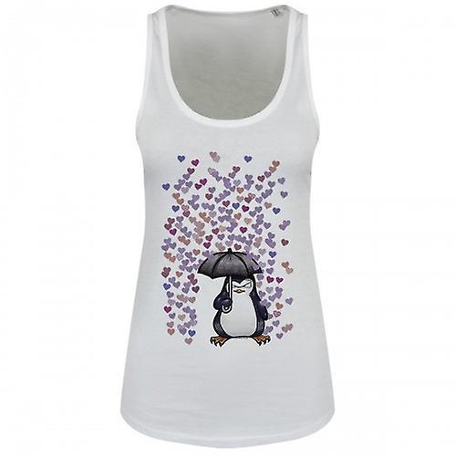 Psycho Penguin Womens/Ladies No Love Floaty Vest Top White XL