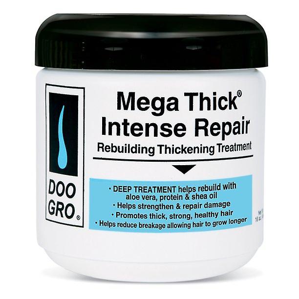 Doo Gro Mega Thick Rebuilding Intense Repair & Moisturizing With Aloe Vera, Shea Oil Protein Hair Treatment, 16 Oz