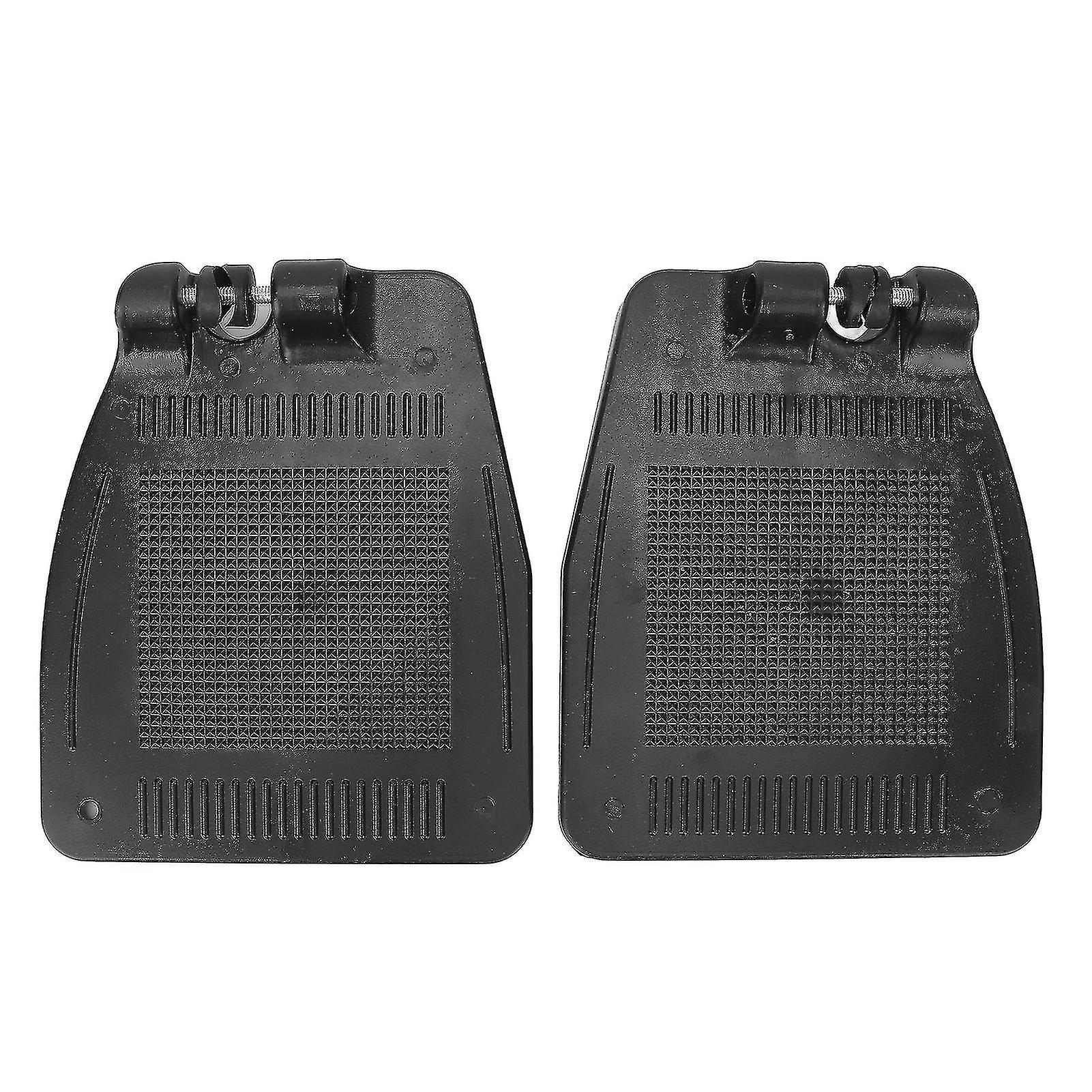 Yuntianzun Pair Wheelchair Footplate 19x16cm Footrest Thickened Abs Plastic Nonslip Texture Wheelchair Mobility Scooter Parts