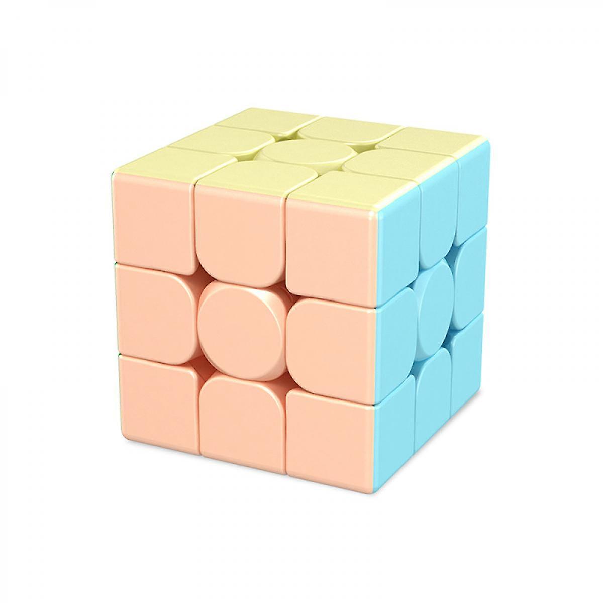 JUSCH Speed Cube Set, Speed Cube Bundle of  3x3 and Cube Stickerless Magic Cubes Collection for Kids Teens & Adults [5 Pack] (Stickerless) C916-296