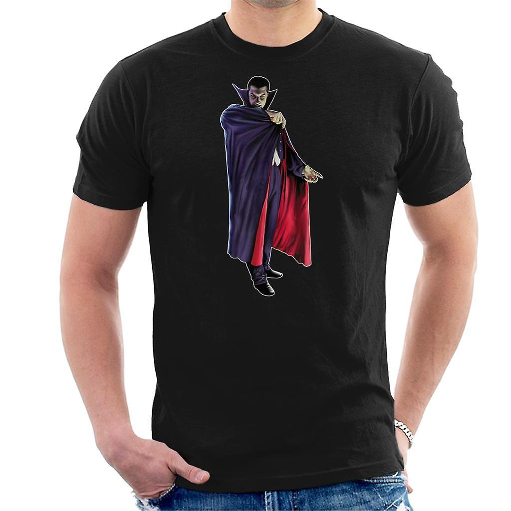 Dracula Cape Pose Men's T-Shirt Black XX-Large