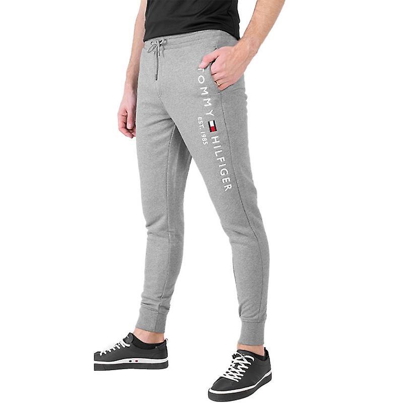 Tommy Hilfiger Mens Joggers Sweat Pants Embroidered Cotton Grey M