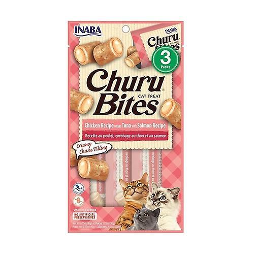 Inaba Churu Bites for Cats Tuna Recipe with Salmon 3packs