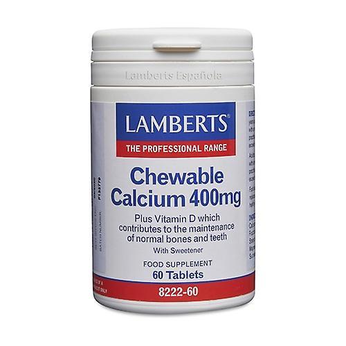 Lamberts Chewable Calcium 60 chewable tablets of 400mg (Lemon)