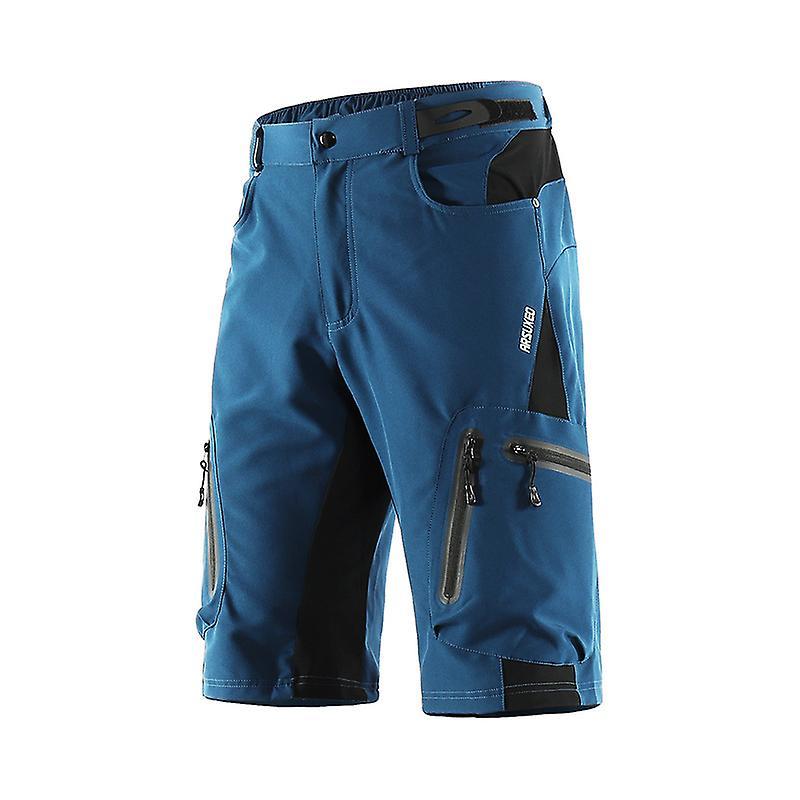 Darmowade 2023 Summer Outdoor Hiking Shorts Speed Ccross-country Mountain Bike Professional Riding Five-pointed Trousers (blue) M