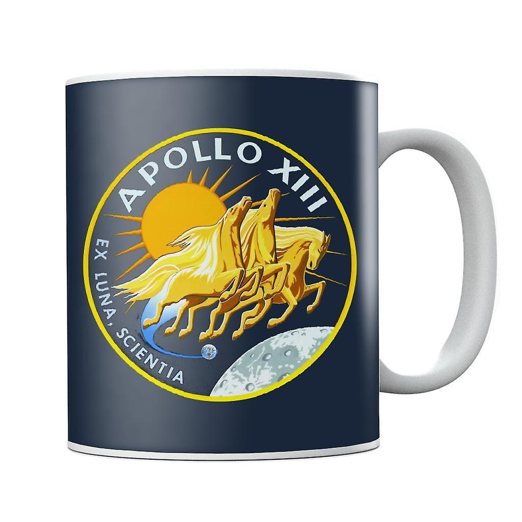 NASA Apollo 13 Mission Badge Mug Navy Blue 10oz