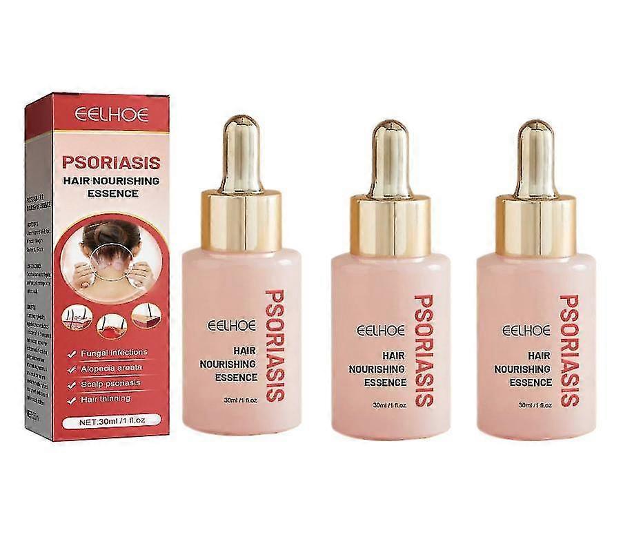 Zhiyi Psoriasis Hair Nourishing Essence Cleanses Scalp, Removes Dandruff, Relieves Itching, Refreshing, Oil Control, Moisturizing 3pcs