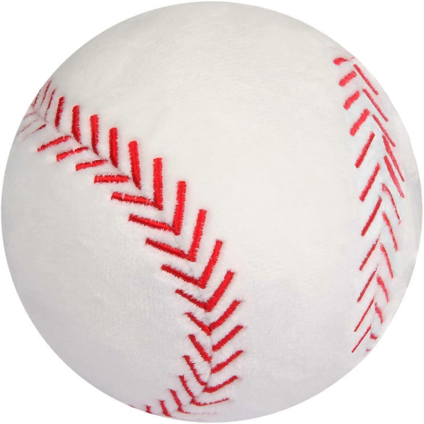 Ersam Plush Baseball Fluffy Stuffed Baseball Toy Durable Baseballs Plush Toy Soft Sports Ball Toy Gift  Children Infant Toddler 4"