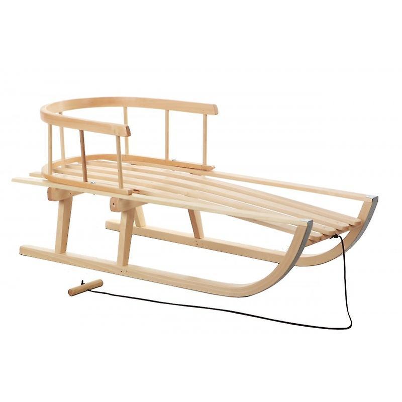 Viking Choice Nina wooden sled with backrest wood