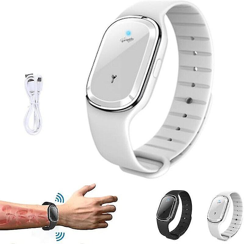 Elsavct Ultrasonic High-tech Body Shape Wristband-komo Lymph Drainage Magnetic Bracelet Black