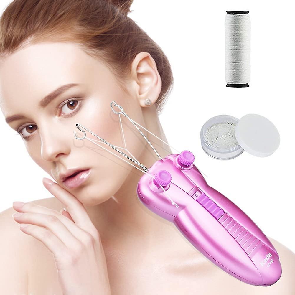 Hair Removal Devices Ladies Facial Hair Remover Electric Women's Beauty Epilator Facial Threading Hair Removal Shaver Face Massager Pull Faces Deli...