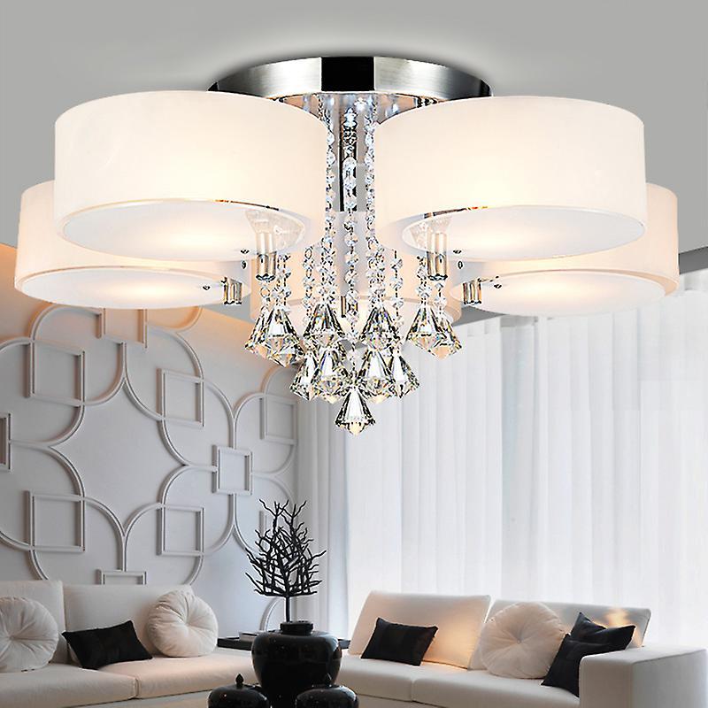 Living And Home 5 Head Acrylic LED Crystal Ceiling Light