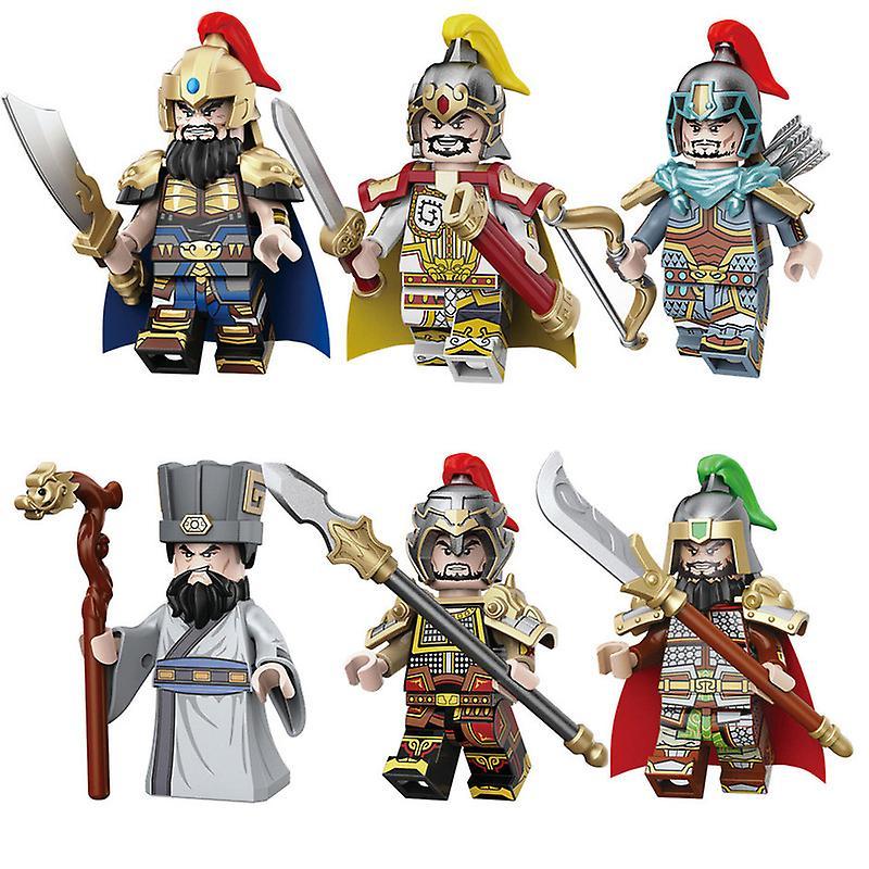 Baiyis Ancient Chinese Military Figure Building Blocks Three Kingdoms Generals Soldiers Mini Action Figure Brick Toys For Kids