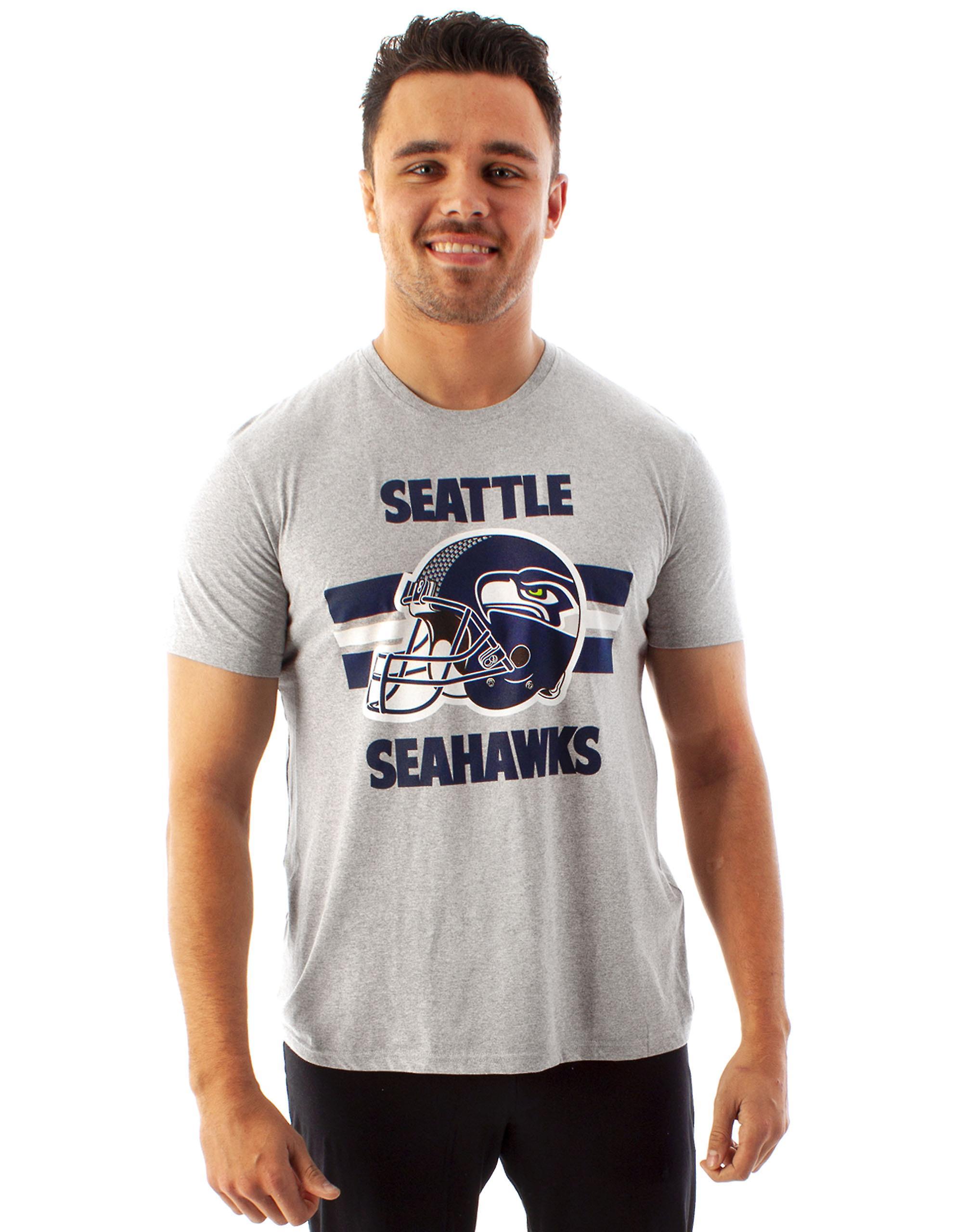 NFL Mens Short Sleeved T-Shirt Grey Seattle Seahawks Small